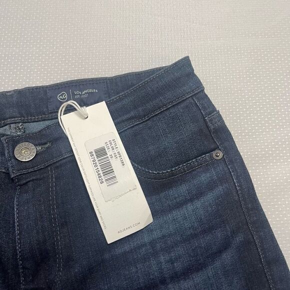 NWT Adriano Goldschmied Super Skinny Legging Ankle Dark Wash Denim Jeans Size 25 - Picture 7 of 13